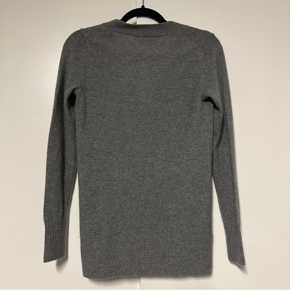 C by Bloomingdale's Cashmere Grandfather Gray Button Up Cardigan Size XS - Picture 10 of 10